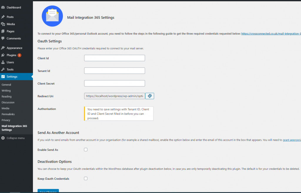 Mail Integration Plugin for Office 365 - Cross Connected